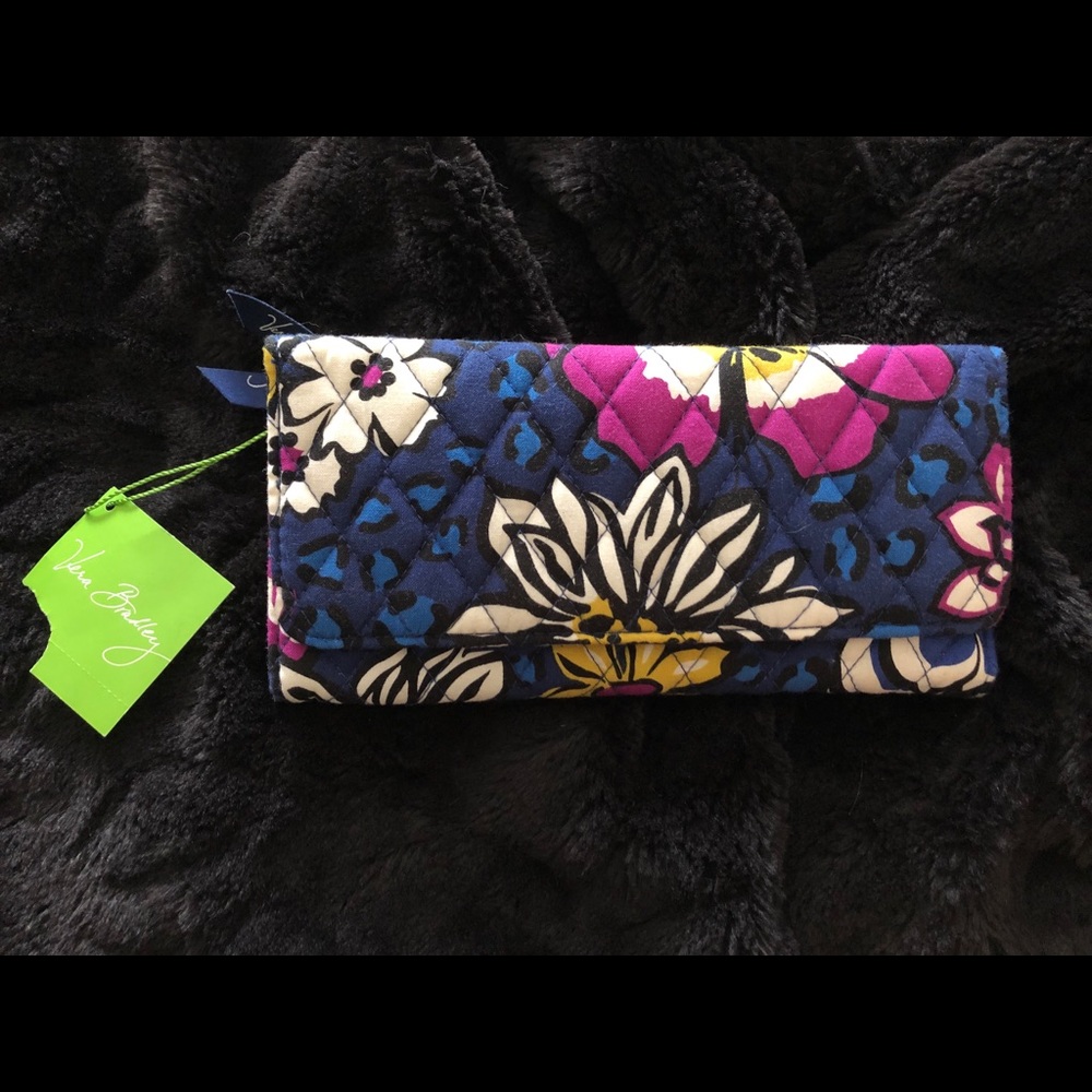 Vera Bradley Trifold Wallet African Violet